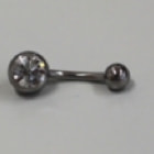 へそピアス(石付き)